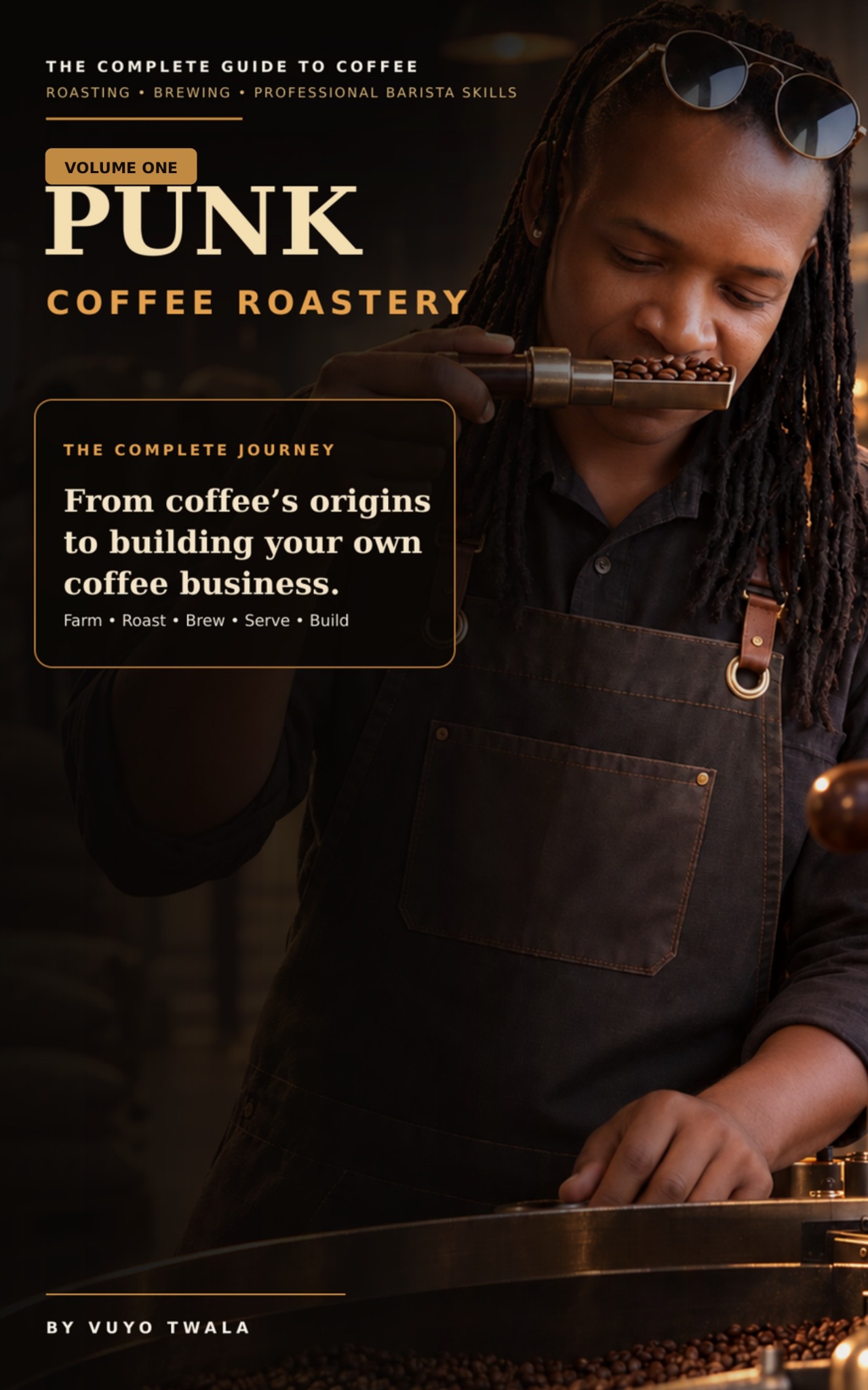 Punk Coffee Roastery Volume One book cover by Vuyo Twala